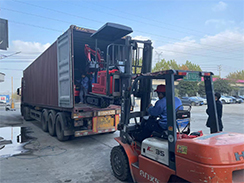 福瑞得一批小挖、平板夯等機器出口印度